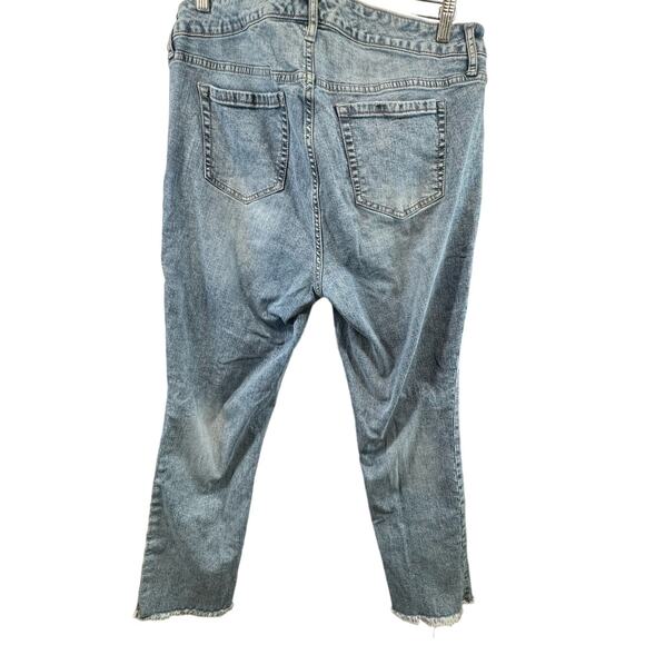 Torrid Feel The Fit Crop Boyfried Plus Sz Women 14 Straight Leg Vintage Stretch - Picture 3 of 6